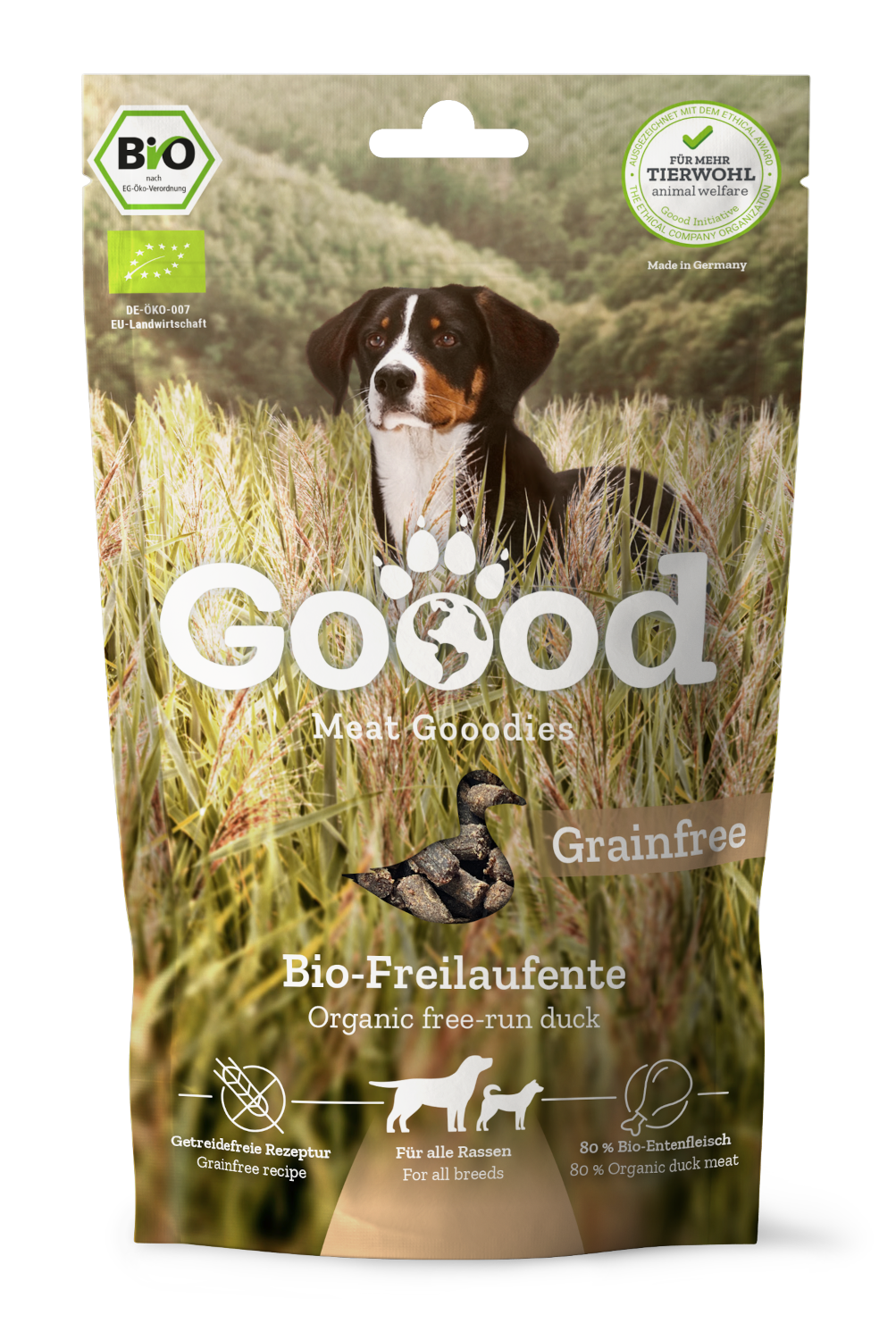 Mini Friandises Canard Bio (sans céréales) 75g